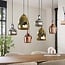 WoonStijl Hanglamp 3+3 mix glass tricolore