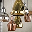 WoonStijl Hanglamp 3+3 mix glass tricolore