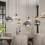 WoonStijl Hanglamp 4+3 multi globe XL