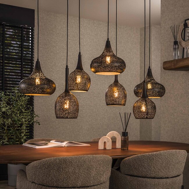 WoonStijl Hanglamp 4+3 zip