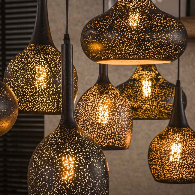 WoonStijl Hanglamp 4+3 zip