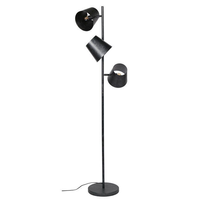 WoonStijl Vloerlamp 3x Kinetic / Charcoal
