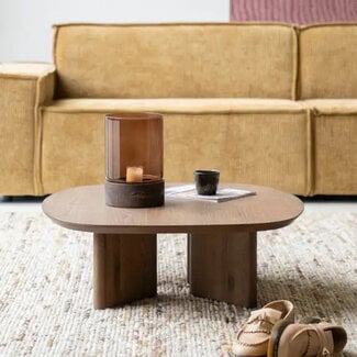 Eleonora Salontafel Stef small - bruin - 80 cm
