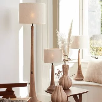 Light en Living Lampenkap cilinder 40-40-30 cm BRESKA parel wit