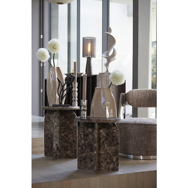 Light en Living Vaas deco 25,5x21,5x42,5 cm CHIADO  glans beige