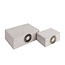 PTMD Opbergbox Hazael Beige suede set van 2