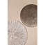 PTMD Wandornament Zapp Wit geribbeld rond L