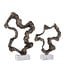 PTMD Ornament Maryan Brass aluminium op marmeren voet S
