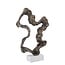 PTMD Ornament Maryan Brass aluminium op marmeren voet L