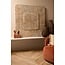 PTMD Wandornament Dishita Crème vierkant mdf S