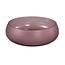 PTMD Schaal Nadah Roze met geribbeld mat glas