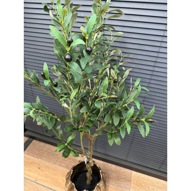 Countryfield Kunstplant Olea olijfboom L groen - 120 cm hoog
