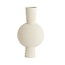Light en Living Vaas deco  Ø14x40 cm cm KAVANSI mat creme