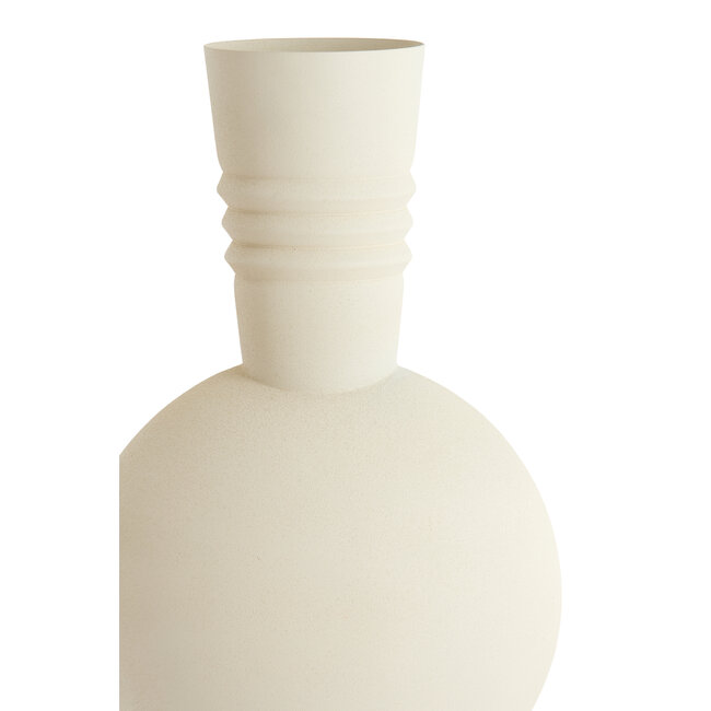 Light en Living Vaas deco  Ø14x40 cm cm KAVANSI mat creme