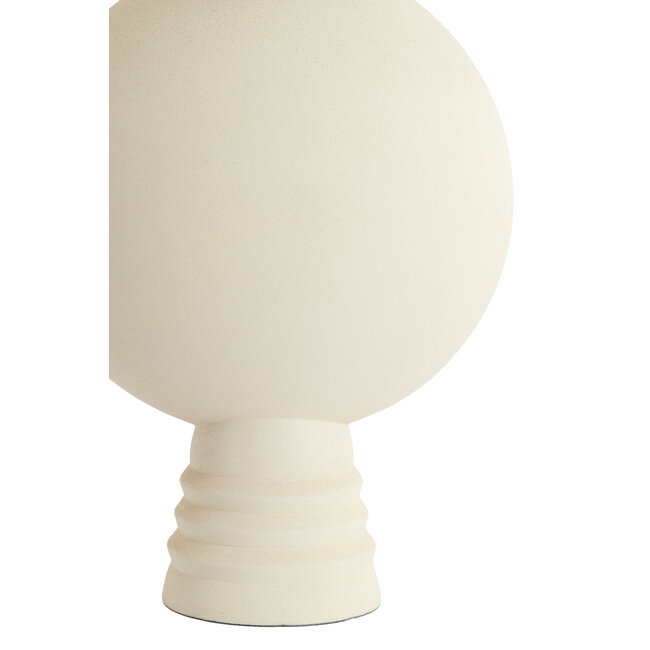 Light en Living Vaas deco  Ø14x40 cm cm KAVANSI mat creme