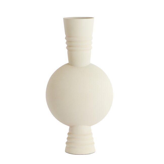 Light en Living Vaas deco  Ø21X60 cm KAVANSI mat creme