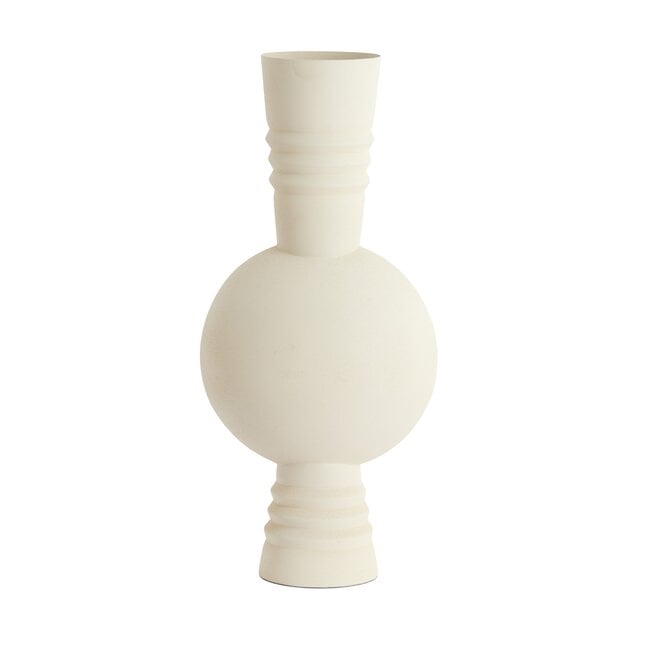 Light en Living Vaas deco  Ø18X54,5 cm KAVANSI mat creme