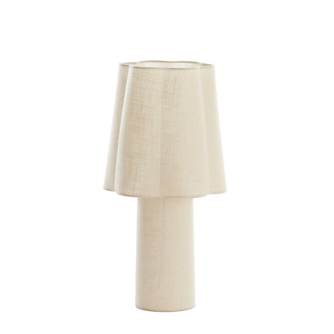 Light en Living Tafellamp Ø25X50 Cm Musaby linnen naturel
