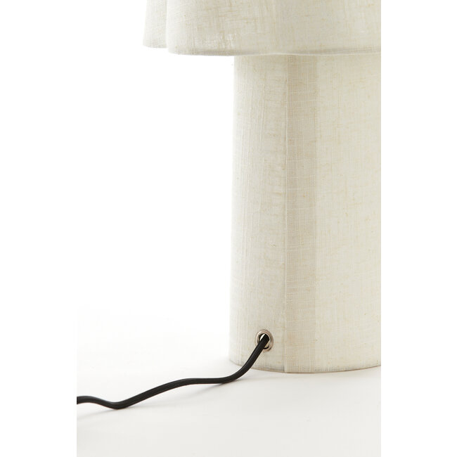 Light en Living Tafellamp Ø25X50 Cm Musaby linnen naturel
