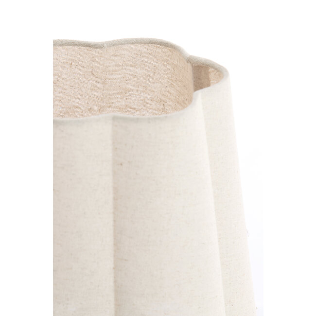 Light en Living Tafellamp Ø25X50 Cm Musaby linnen wit
