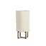 Light en Living Tafellamp 21,5X21,5X50,5 Cm WYN hout D Bruin+Boucl Creme