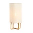 Light en Living Tafellamp 21,5X21,5X50,5 Cm WYN hout Natur+Linen Creme