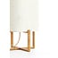 Light en Living Tafellamp 21,5X21,5X50,5 Cm WYN hout Natur+Linen Creme