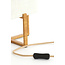 Light en Living Tafellamp 21,5X21,5X50,5 Cm WYN hout Natur+Linen Creme