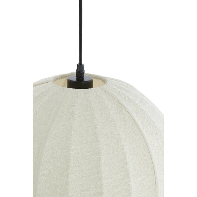 Light en Living Hanglamp Ø44x42 cm ZAGORI bouclé creme