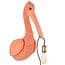 Light en Living Wandlamp 33x28x63 cm PELICAN coral