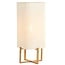 Light en Living Tafellamp 21,5X21,5X50,5 Cm WYN hout Natur+Linen Creme