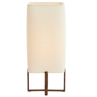 Light en Living Tafellamp 21,5X21,5X50,5 Cm WYN hout D Bruin+Boucl Creme