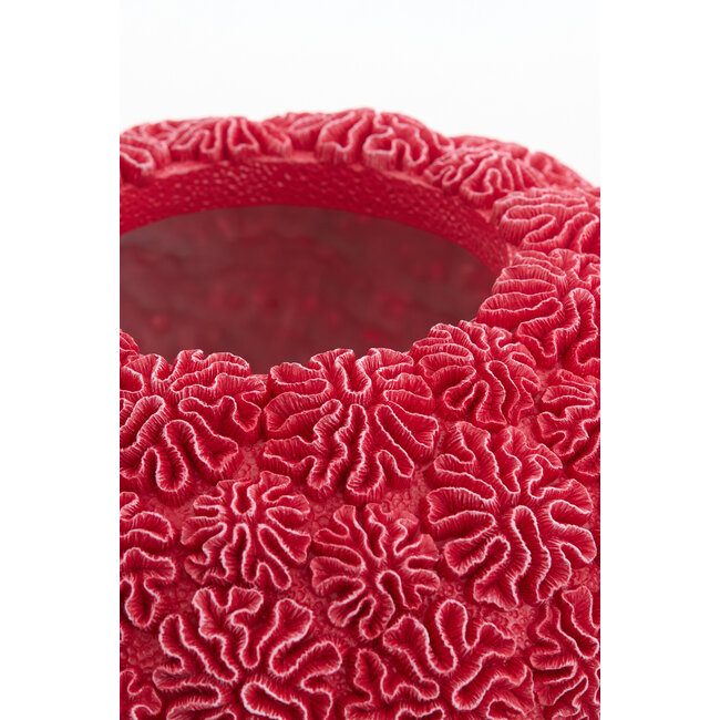 Light en Living Vaas Deco Ø47,5X25,5  CM Coral Rood