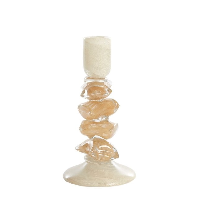 Light en Living Kandelaar Ø11,5X23 cm ESTINA creme+bruin