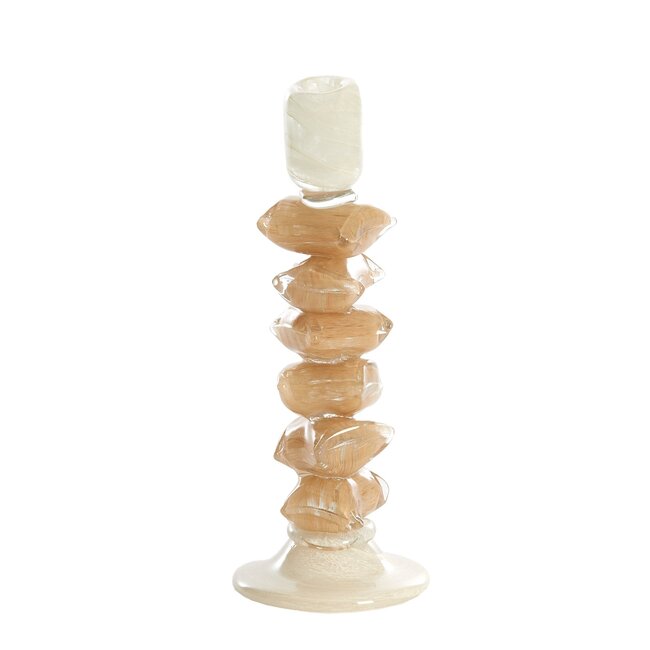 Light en Living Kandelaar Ø11,5X29,5 cm ESTINA creme+bruin