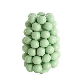 Light en Living Vaas deco Ø16X24 Cm BOYANG Keramiek mat mintgroen