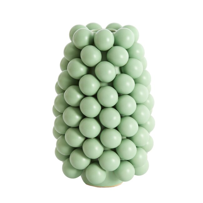 Light en Living Vaas deco Ø18X28 cm BOYANG keramiek mat mintgroen