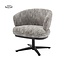 Tower Living Perca Lounge Armstoel - fabric TED 8 white-grey