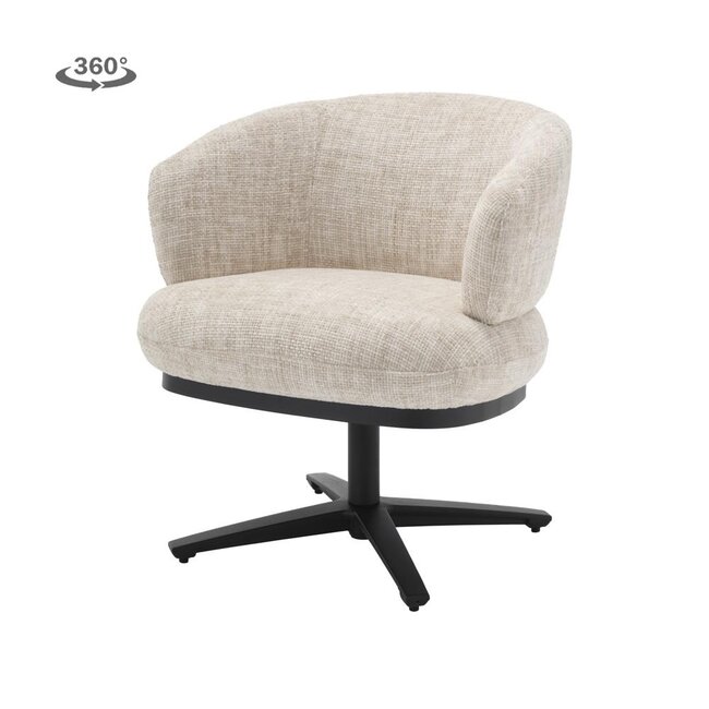 Tower Living Perca Lounge Armstoel - fabric TED 24 off white