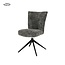 Tower Living Bardi Stoel - fabric Haga 16 charcoal (draaibaar)
