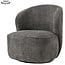 Tower Living Belvi Fauteuil - fabric AJ3019-20 Dark grey (draaibaar)