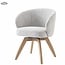 Tower Living Brescia Armstoel - fabric Puente 09 light grey (draaibaar)