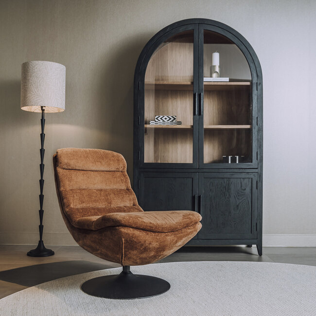 Tower Living Marano Fauteuil - Harmony 56 caramel brown (draaibaar)