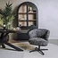Tower Living Perca Lounge Armstoel - fabric TED 17 blue-grey