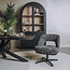 Tower Living Caldes Lounge Stoel - fabric TED 17 blue-grey (draaibaar)