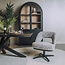 Tower Living Caldes Lounge Stoel - fabric TED 8 white-grey (draaibaar)