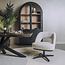 Tower Living Caldes Lounge Stoel - fabric TED 24 off white (draaibaar)