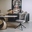 Tower Living Bardi Stoel - fabric Haga 16 charcoal (draaibaar)