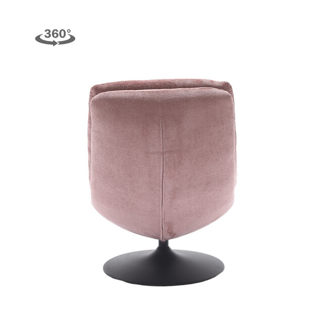 Tower Living Marano Fauteuil - Harmony 63 peachy pink (draaibaar)