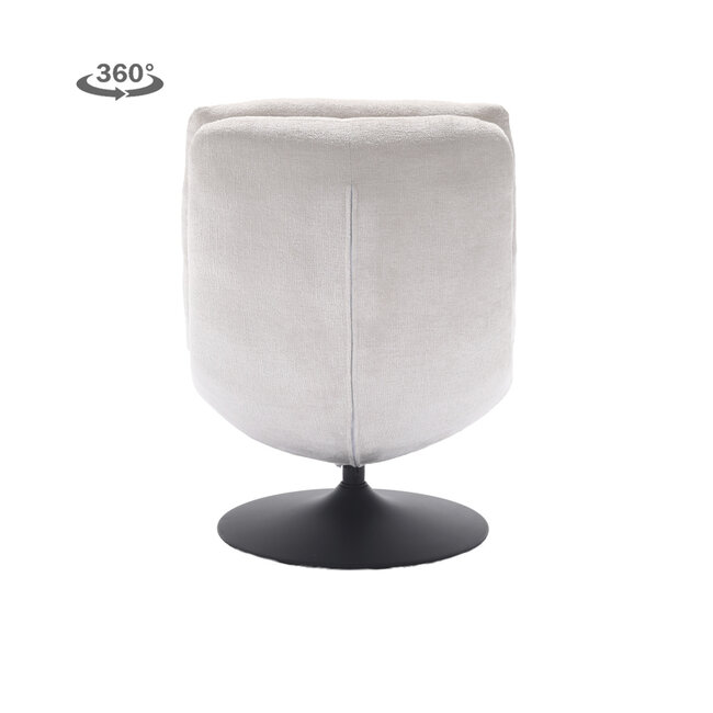 Tower Living Marano Fauteuil - Harmony 02 almond white (draaibaar)
